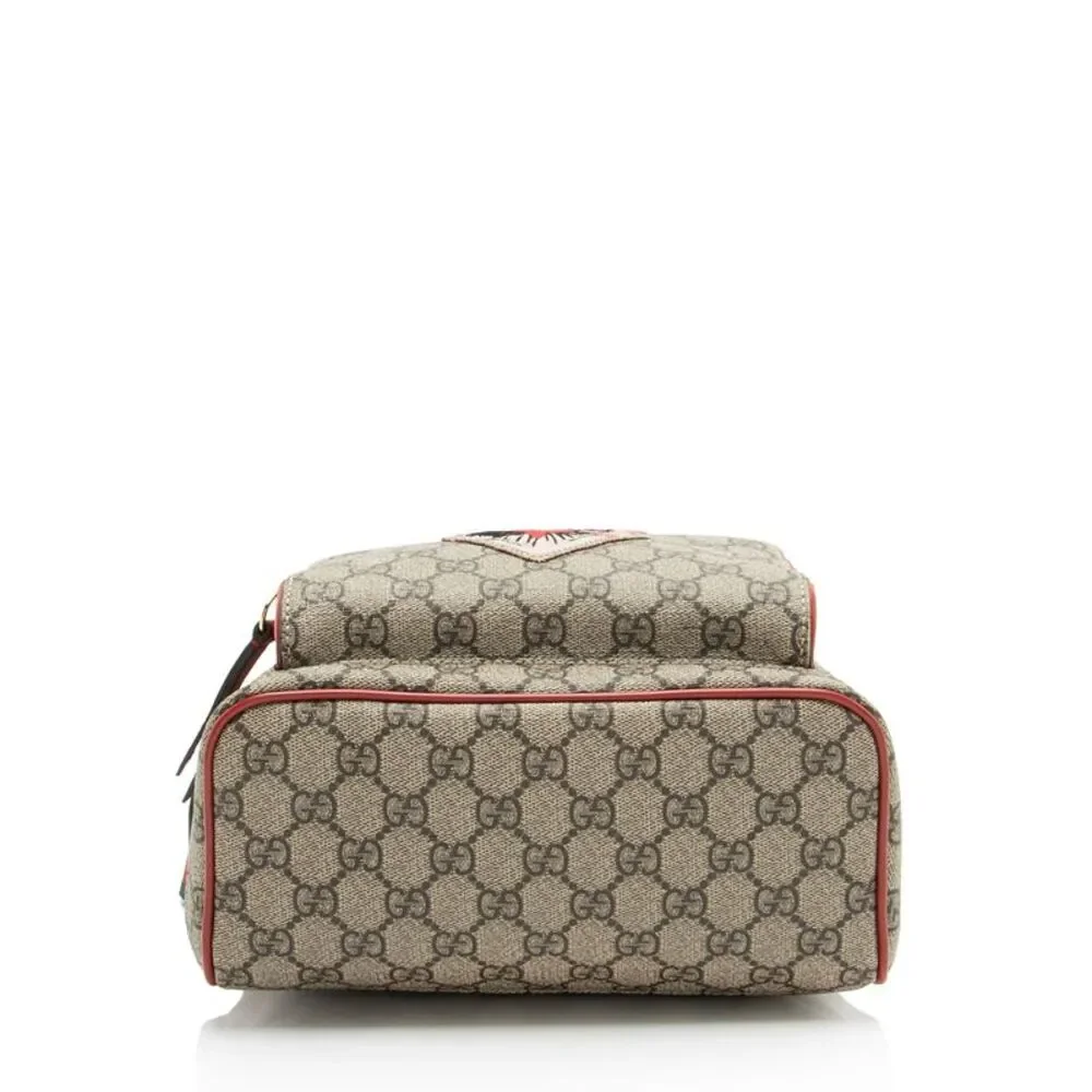 Gucci GG Supreme Embroidered Heart Roses Day Small Backpack